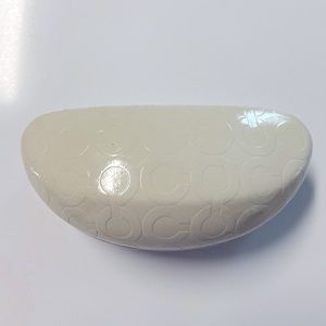 Coach Gently used authentic ivory Coach sunglasses case